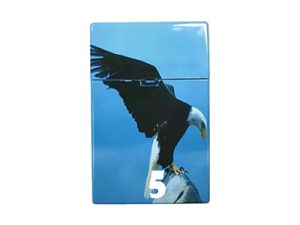 3115-D12 Plastic Cigarette Case, Eagle Design