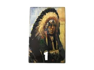 3115-IN Plastic Cigarette Case, American Indian