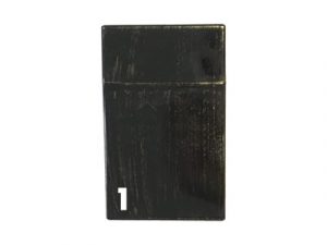 3115-W Plastic Cigarette Case, Wood Design