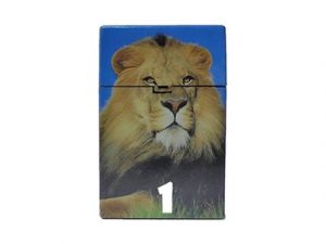3117-D16 Plastic Cigarette Case, Lion Designs