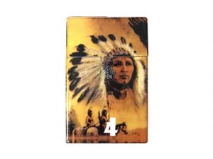3114-IN Plastic Cigarette Case, American Indian