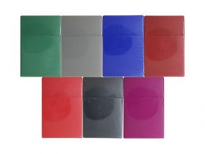 3114-S Plastic Cigarette Case, Solid Colors