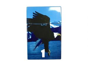 3116D12 Majestic Bald Eagle Plastic Cigarette Case, King’s
