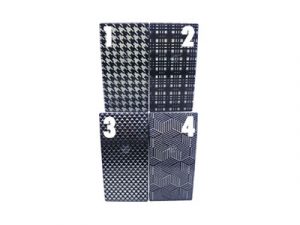 3116-M32 Plastic Cigarette Case, Black & White Patterns