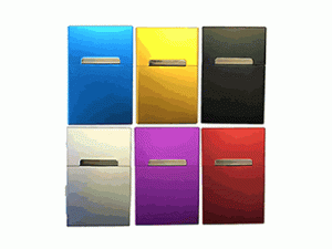 3118 Aluminum Cigarette Case, Mixed Colors