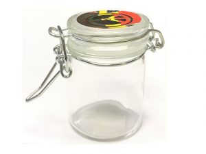 GJ001 Small Air Tight Rasta Storage Jar W/Clamp Seal