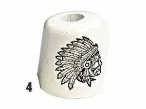 BUTT-40 Native Indian Ceramic Snuffer