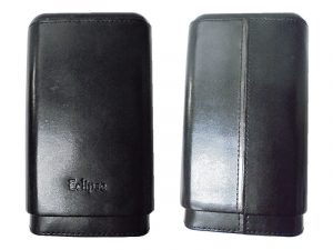 3364BK Black Leatherette Cigar Case