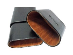 S3366BK Black Leather Cigar Case