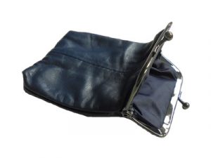 3202SBLUE Blue Leather Pouch