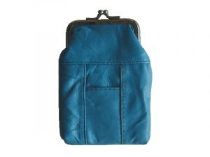 3202STURQ Turquoise Leather Pouch