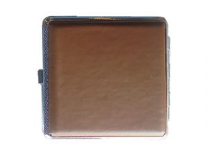 3102L20 Solid Color Leatherette Wrapped Cigarette Case
