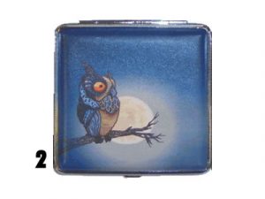 3102L20FUN Birds and Beaches Leatherette Wrapped Cigarette Case, Kings