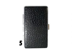 3101L14 Multi-Print Leatherette Wrapped Cigarette Case,100’s