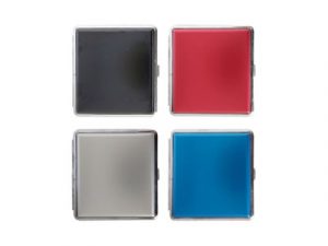 3102ALUM Solid Color Metal Cigarette Case 100’s