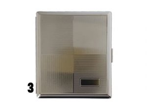 3102CLIP1 Silver Metal Cigarette Case with Clip
